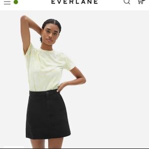 Everlane Canvas Stamp Skirt